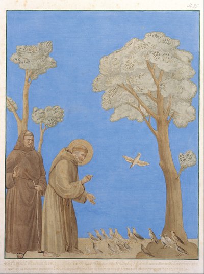 San Francesco che predica agli uccelli da Johann Anton Ramboux